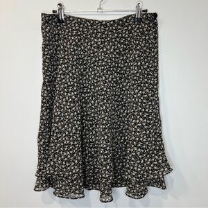 VINTAGE COMPAGNIE INTERNATIONALE EXPRESS
BLACK FLORAL Y2K SLIP DRESS